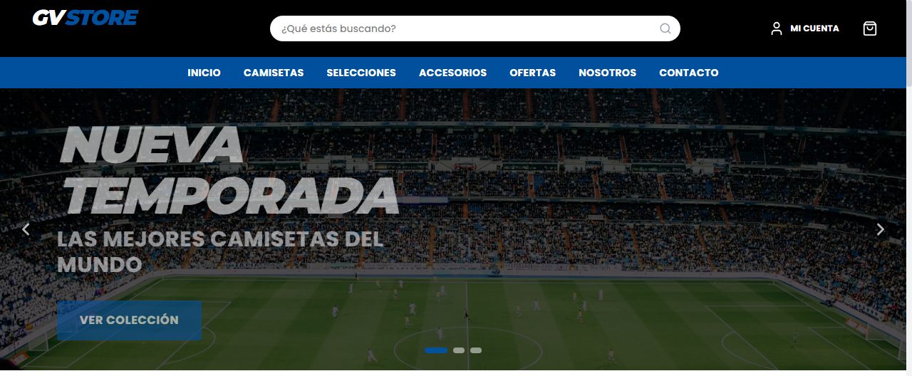 GV Store — Tienda online de camisetas de fútbol